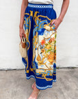 Midnight Bloom Midi Skirt