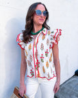 Angel Meadow Scallop Top