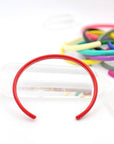 Enamel Cuff Bracelet- Cherry Red