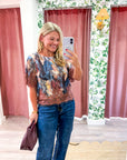 Serpent Lace Trim Top