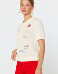 Nautical Moments Embroidered Knit Top