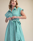 Shore Club Midi Dress-Kelly Green