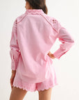 Western Romance Short Set-Pink