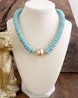 Gilded Tide Necklace-Turquoise