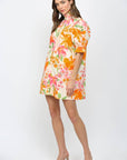 Spring Lily Button Down Mini Dress
