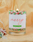 Mini Merry Christmas Candle