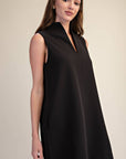 Yacht Luxe Mini Dress-Black