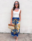 Midnight Bloom Midi Skirt
