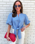 Island Girl Puff Sleeve Top