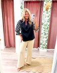 Easy Does It Cropped Jeans-Almond Milk