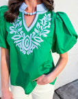 Meet Me in Cabo Top-Kelly Green