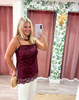 Josephine Lace Scalloped Top