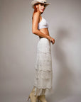 Saltair Fringe Midi Skirt