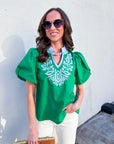 Meet Me in Cabo Top-Kelly Green
