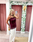Josephine Lace Scalloped Top