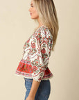 Rosita Floral Peplum Top