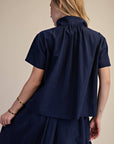 Better Basic Collared Top-Navy