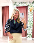 Vivienne Polka Dot Knit Top