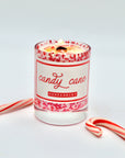 Mini Candy Cane Christmas Candle