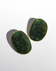 Kendall Statement Earrings-Green