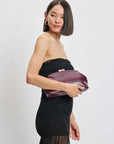 Camille Clutch-Burgundy
