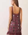 Disco Diva Plaid Mini Dress