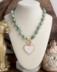 The Heartstone Necklace-Green