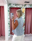 Harbor Heirloom Top-Blue/Navy