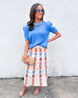 Weekend Time Knit Top-Blue