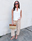 Floral Heritage Barrel Pants