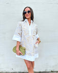 Floral Horizon Shirt Dress