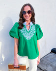 Meet Me in Cabo Top-Kelly Green