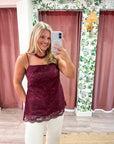 Josephine Lace Scalloped Top