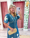 Countryside Belle Denim Midi Dress