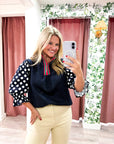 Vivienne Polka Dot Knit Top