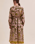 Forest Whimsy Floral Midi Dress