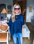 New Favorite Oversized Top-Navy