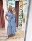 Shore Club Midi Dress-Royal