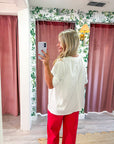 Mabel Oversized Tee-Ivory