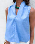 Avery Sleeveless Top-Blue