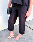 Daisy Stitch Cropped Pants