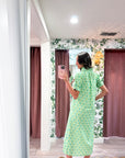 Bright Side Midi Dress-Grass