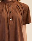 Margaux Mini Dress-Brown