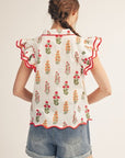 Angel Meadow Scallop Top