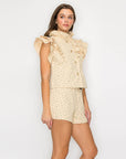 Little Wild Flower Ruffle Vest