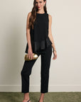 Midnight Satin Top