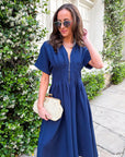 Nicola Zipper Midi Dress