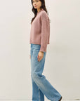 Downtown Girl Sweater-Mauve