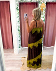 Lace Harmony Maxi Dress-Chocolate