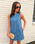 Western Whimsy Denim Dress